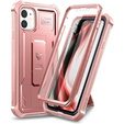 Etui pancerne do iPhone 11, Dexnor Full Body, różowe rose gold