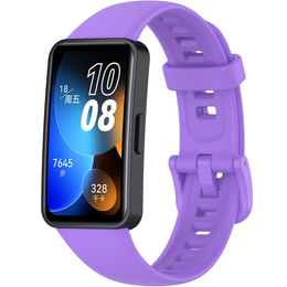 Pasek Silikonowy do Huawei Band 8 / Huawei Band 9 / Huawei Band 10, Fioletowy
