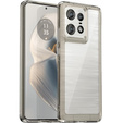 Etui do Motorola Edge 50 Pro, Fusion Hybrid, przezroczyste / szare