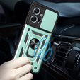Etui pancerne do Xiaomi Redmi Note 12 4G, CamShield Slide, zielone