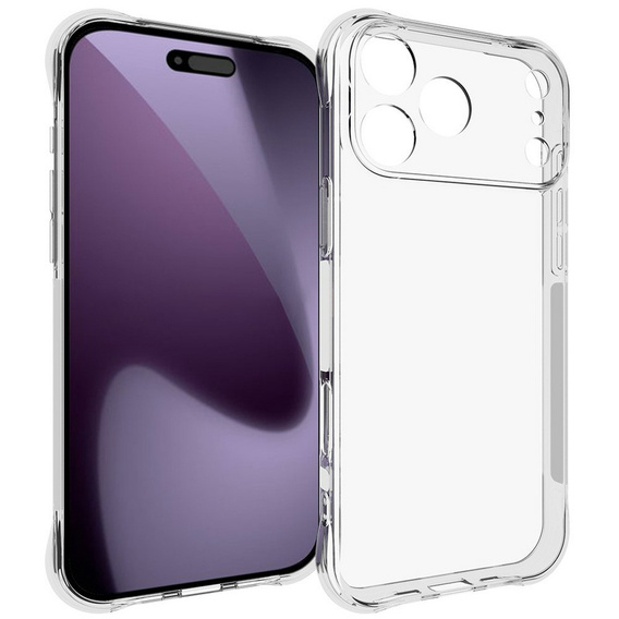 Przezroczyste etui TPU do iPhone 17 Pro Max – wzmacniane rogi, ochrona aparatów
