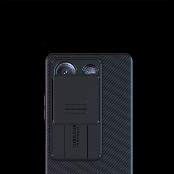 Etui do Xiaomi Redmi Note 13 5G, pancerne Nillkin, CamShield Pro, czarne + 2x Szkło hartowane 