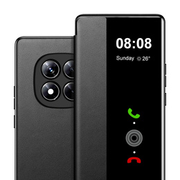 Etui z klapką do Xiaomi Redmi Note 15 Pro 5G, Side View, czarne