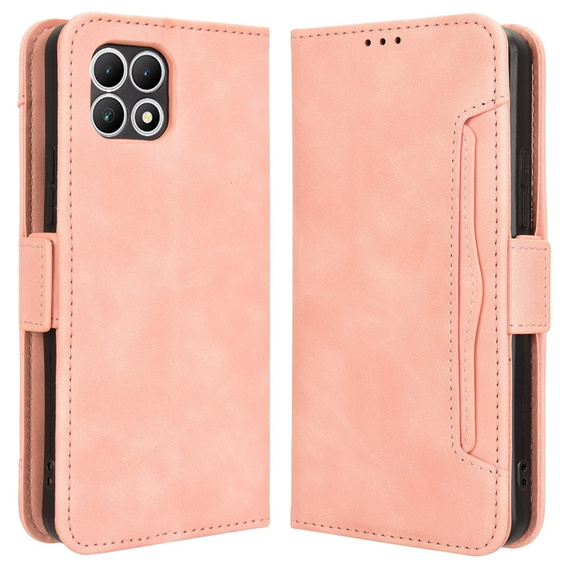 Etui z klapką do T Phone 2 5G, Card Slot, różowe