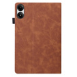 Etui z klapką i kieszonkami na karty do Xiaomi Redmi Pad 2 - Brązowe