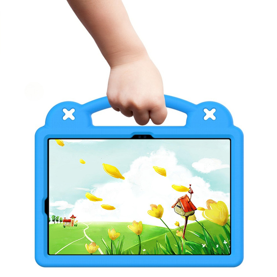 Etui do Samsung Galaxy Tab S10 Lite / S10 FE / S9 FE, Cute Patterns, z podstawką, niebieskie