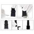 Zapięcie ze stali nierdzewnej do zegarka Apple Watch 1/2/3/4/5/6/7/8/9/10/11/SE 38/40/41/42mm, Czarne