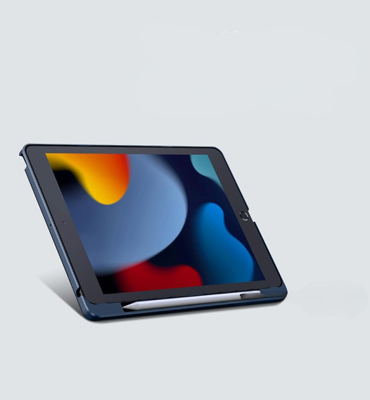 Etui z klawiaturą do iPad 10.2" 2021/2020/2019 (9/8/7 gen.), Dexnor Magnetic Keyboard Touchpad, niebieskie