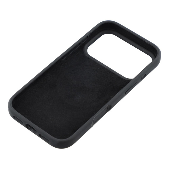 Etui silikonowe do iPhone 17 Pro - kompatybilne z MagSafe, antywstrząsowe, czarne