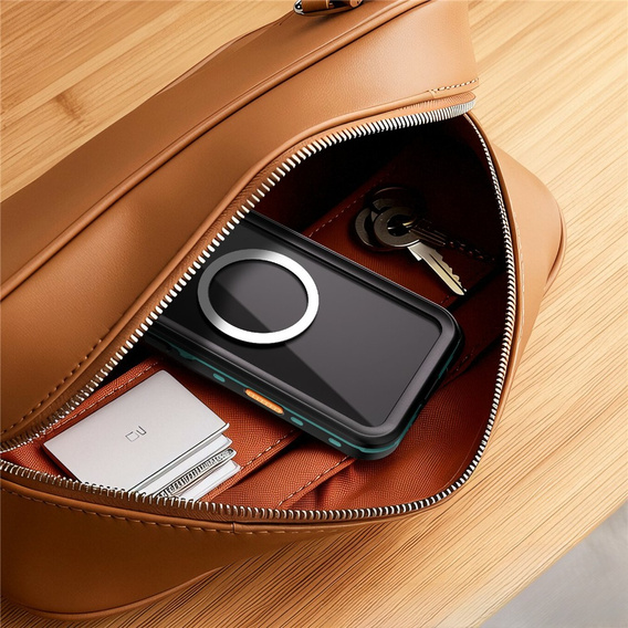 Etui Wodoodporne IP68 do iPhone 17 Pro Max, SHELLBOX MagSafe, niebieskie