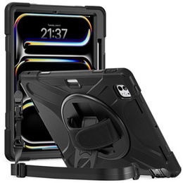 Etui do iPad Pro 11" 2024 (5 gen.), Pancerne obrotowe 360, Czarne