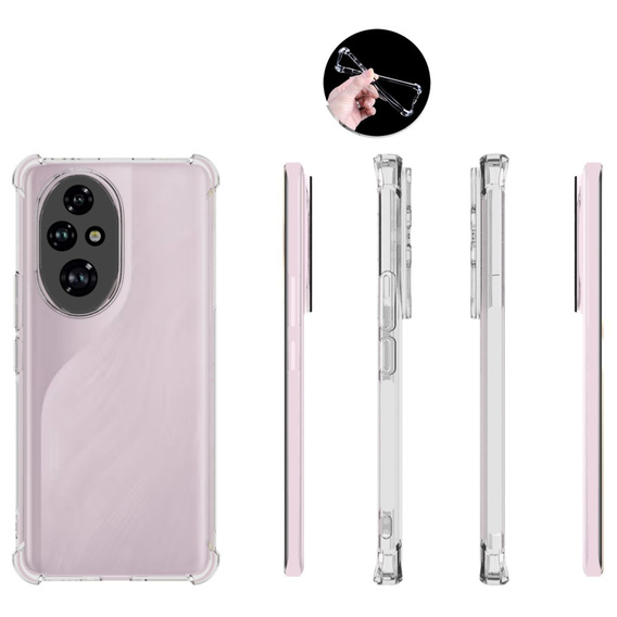 Przezroczyste etui TPU do Honor 200 Pro 5G – lekkie, elastyczne, odporne na wstrząsy