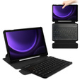 Etui z klawiaturą do Samsung Galaxy Tab S10 Lite / S10 FE / S9 FE, Rotary 360° Leather, czarne