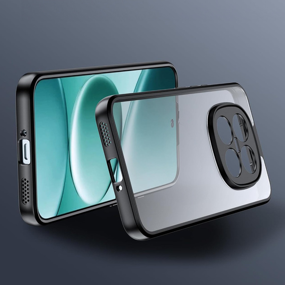 Etui do Xiaomi Redmi Note 15 5G / Poco M8 5G, Fusion Hybrid, przezroczyste z czarną ramką