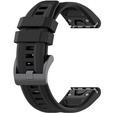 Pasek Silikonowy QuickFit 20mm do Garmin Fenix 5S/6S/7S/ 8 43mm, Czarny
