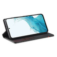 Etui z klapką do Samsung Galaxy S25 FE, Carbon LC.IMEEKE, czarne