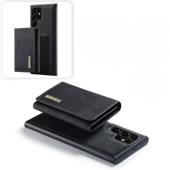 Etui do Samsung Galaxy S23 Ultra, DG.MING 2in1, czarne
