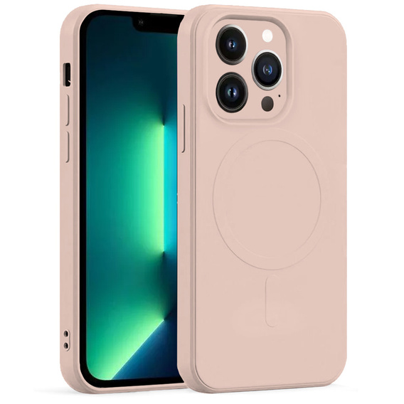 Etui Silicone Mag Cover do iPhone 13 Pro, różowe do MagSafe