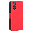 Etui z klapką do TCL 40 NxtPaper, Card Slot, czerwone