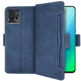 Etui z klapką do Motorola Moto G72 4G, Card Slot, niebieskie