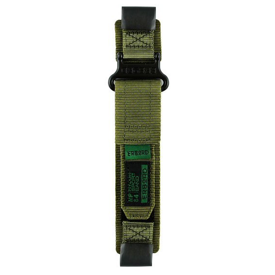 Pasek Nylonowy ERBORD MP84 do zegarków Garmin Quickfit 26mm, Zielony, Rozmiar M/L