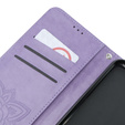 Etui z klapką do Xiaomi Poco F6 Pro, Butterfly, fioletowe