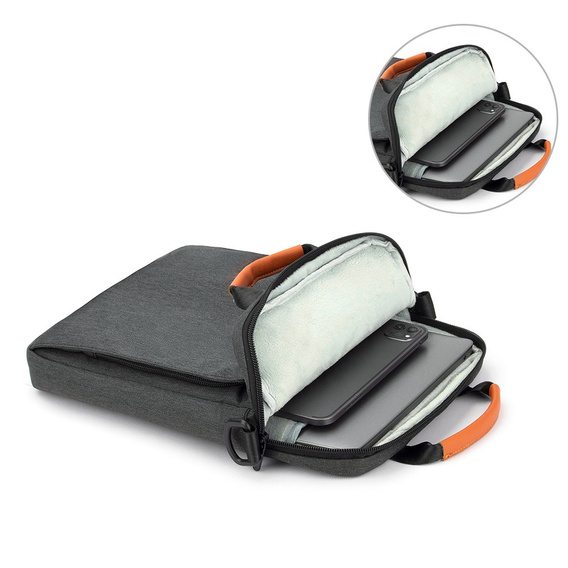 Torba na Laptopa 13.3" – Wodoodporna z Podwójnym Uchwytami - Ciemnoszara