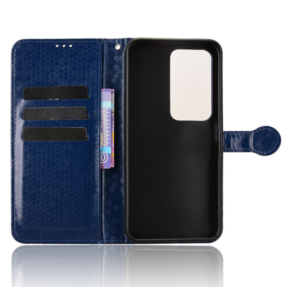 Etui z klapką do Xiaomi Redmi 15 5G / 4G, Wallet Rhombus, niebieskie
