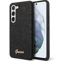 Etui GUESS do Galaxy S24, Glitter Script Hardcase, czarne