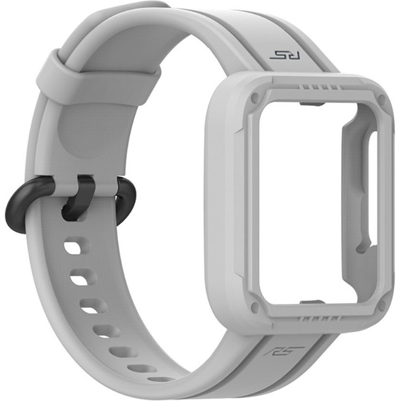 Pasek + Etui do Xiaomi Redmi Watch 2 Lite / Xiaomi Mi Watch Lite, Szary