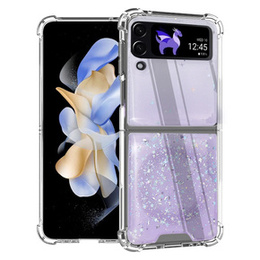 Etui do Samsung Galaxy Z Flip 4 5G, Sparkle, do Magsafe, fioletowe