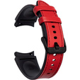 Pasek Skórzany do Samsung Galaxy Watch 4/5/6/7/FE 40/42/43/44/45/46/47mm, Czerwony
