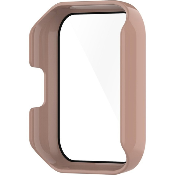 2w1 Etui z wbudowanym szkłem hartowanym do Realme Watch 2 Pro - Różowy