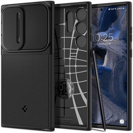 OUTLET Etui Spigen do Samsung Galaxy S23 Ultra, Optik Armor, Czarne