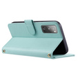 Etui z klapką do Samsung Galaxy S20 FE, Rhombus Crossbody Leather, zielone