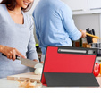 Etui do Lenovo Tab P12, Trójdzielne z miejscem na rysik, Czerwone