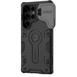 Etui do Samsung Galaxy S25 Ultra, pancerne Nillkin, CamShield Armor Prop, do MagSafe, czarne
