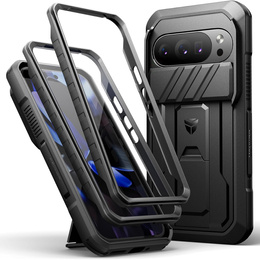 Etui pancerne do Google Pixel 10 / 10 Pro, Dexnor Full Body (Two Frames), czarne