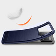 Etui do Xiaomi Poco X4 Pro 5G, Karbon, niebieskie