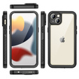 Etui Wodoodporne IP68 do iPhone 15 Plus, Redpepper, czarne