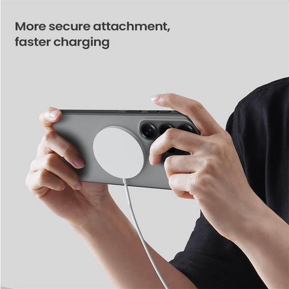 Etui NILLKIN do Samsung Galaxy S26 Ultra, Frosted Shield, do MagSafe, przezroczyste / szare