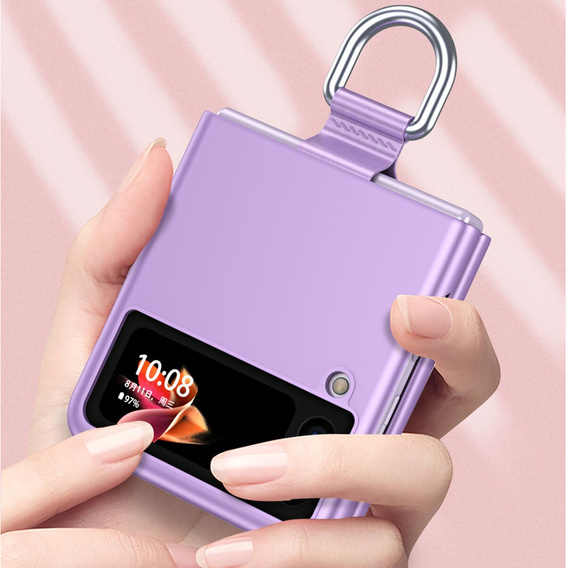 Etui Ring Holder do Samsung Galaxy Z Flip4 5G, Purple