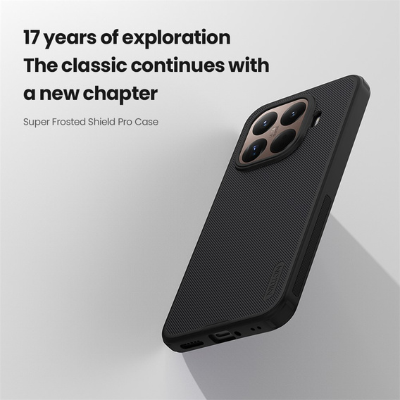 Etui NILLKIN do Xiaomi 15T Pro, Super Frosted Shield Case, czarne