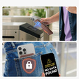 Magnetyczny portfel SURITCH z lokalizatorem Find My, NFC i podstawką – brązowy
