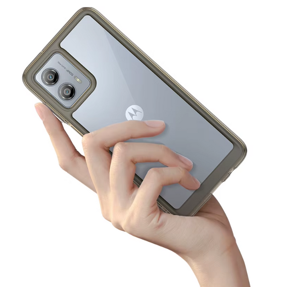 Etui do Motorola Moto G84 5G, Fusion Hybrid, przezroczyste / czarne
