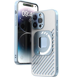 Etui R-JUST SJ55 do iPhone 14 Pro, pancerne, do MagSafe, niebieskie