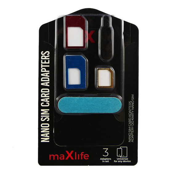 Maxlife Adaptery do karty Nano SIM – uniwersalny zestaw przejściówek SIM