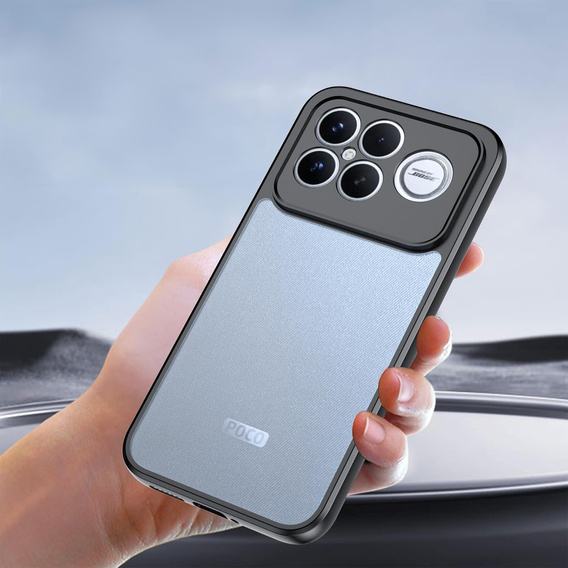 Etui do Xiaomi Poco F8 Ultra, Fusion Hybrid, przezroczyste z czarną ramką