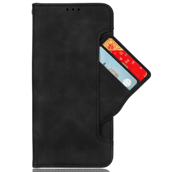 Etui z klapką do Infinix Hot 40i, Card Slot, czarne