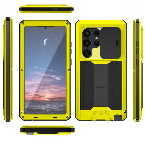 Etui pancerne do Samsung Galaxy S25 Ultra, R-JUST, żółte